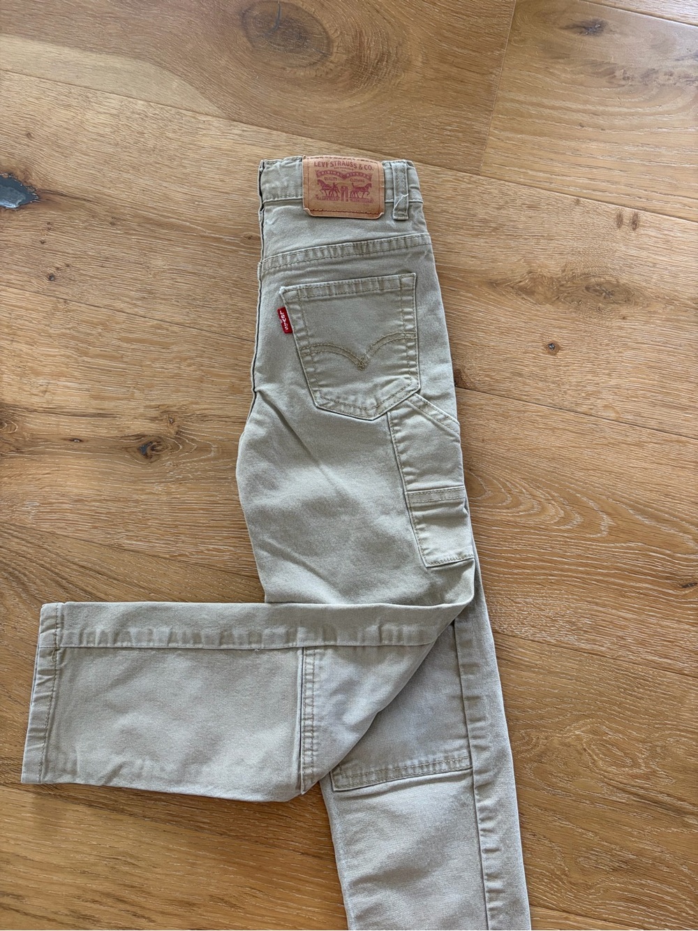 Levi's Tan 502 Carpenter Jeans with Red Tab